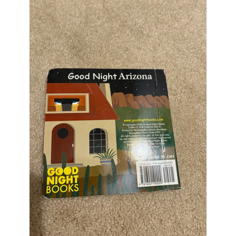 Bundle 2 Good Night California Good‎ Night Arizona Board Books Set Childrens